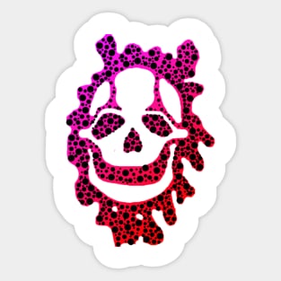 Toxic Skull (Purple & Red) Sticker